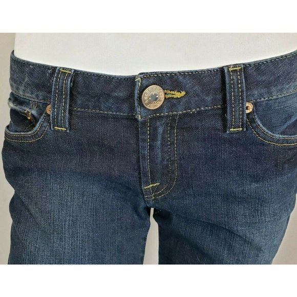 Lucky Brand Jeans Lody Straight Leg 4 27 Low Rise Medium Dark Wash - Picture 4 of 8